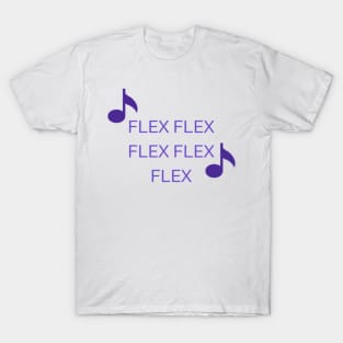 Flex Flex Flex Flex Flex, Music Design, Retro, 80s, Boyband T-Shirt